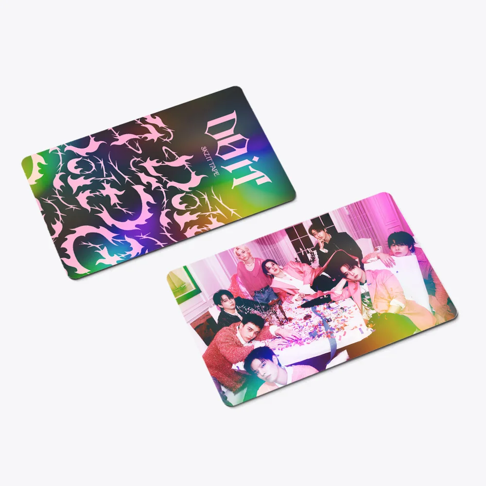 60 laser cards STRAYKIDS new album fan support small card DO IT scratch resistant flash card double-sided LOMO card