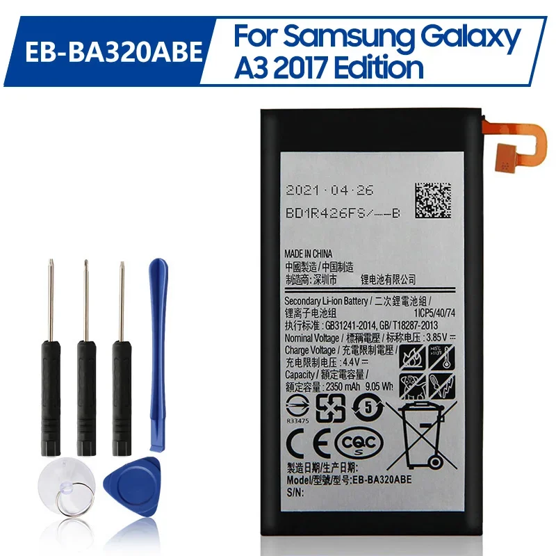 

Replacement BatteryEB-BA320ABE For Samsung GALAXY A3 2017 A320 2017 Edition Rechargeable Phone Battery 2350mAh