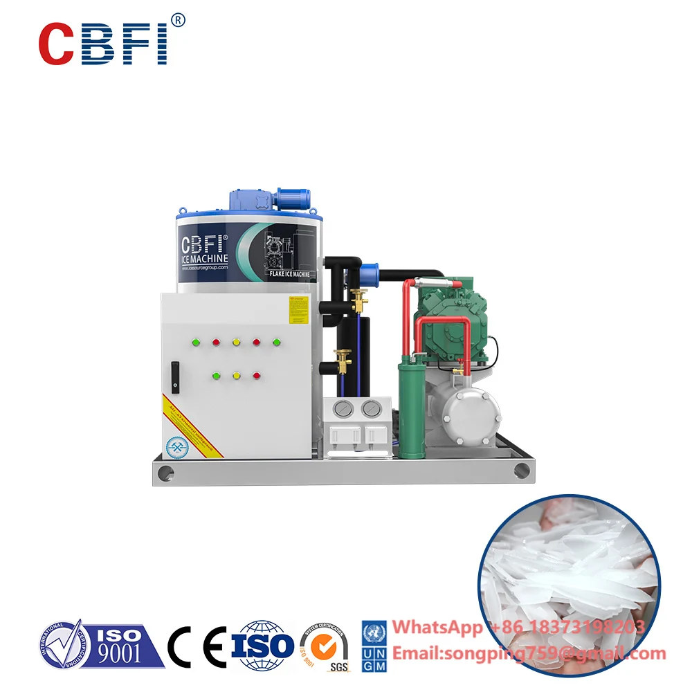 

Automatic Edible Ice Flake High Reliable Industrial 3 Ton Stainless Steel Salt Water Flake Ice Machine for Fishing Boat
