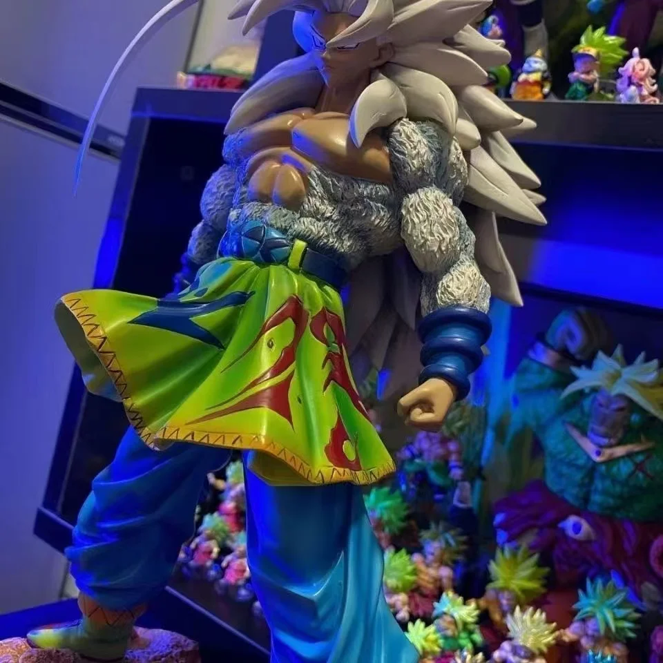 24 سنتيمتر لعبة دراغون بول Z سون جوكو الشكل DBZ سوبر سايان 5 أنيمي Ssj5 تمثال بولي كلوريد الفينيل تمثال تحصيل نموذج لسطح المكتب دمية هدية لعبة
