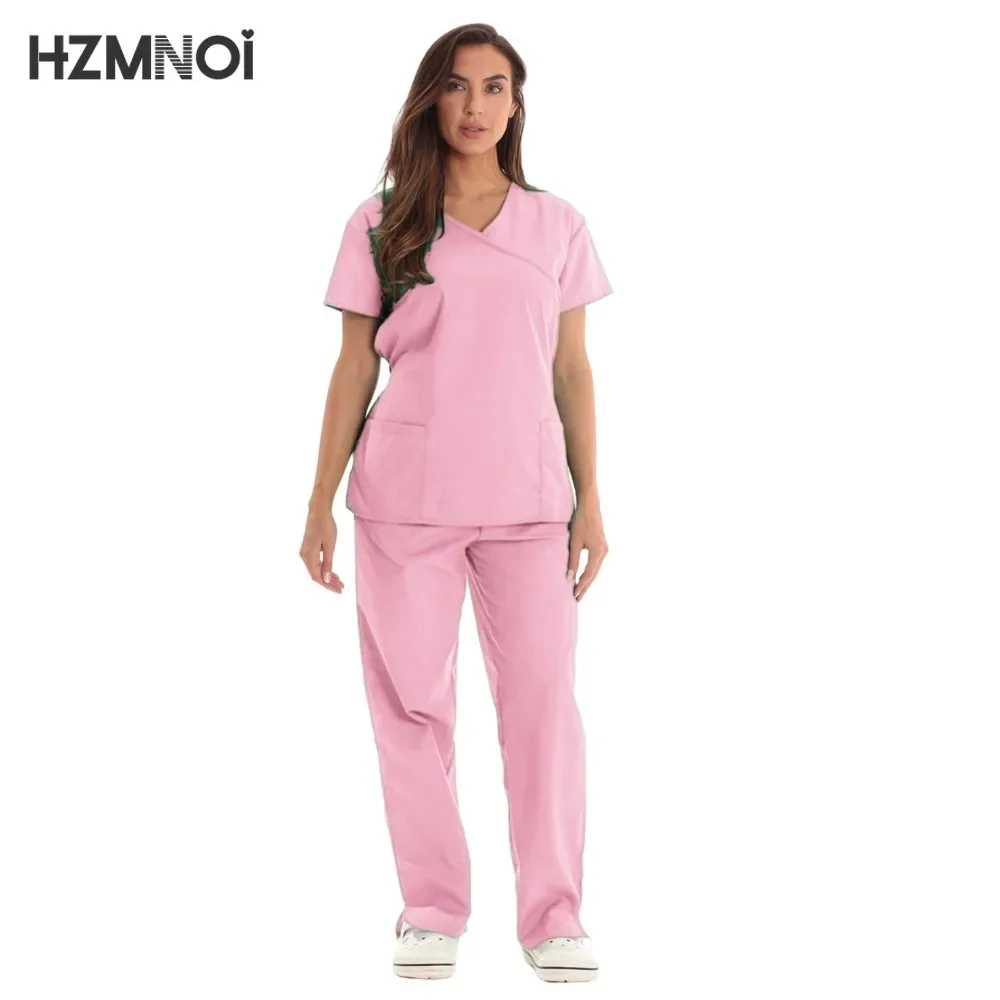 Multilcolors Hospital Medical Scrub Suits Uniform Women Men Scrubs Set Beauty Work Clothes Nurse Accessories Dental Surgery Suit