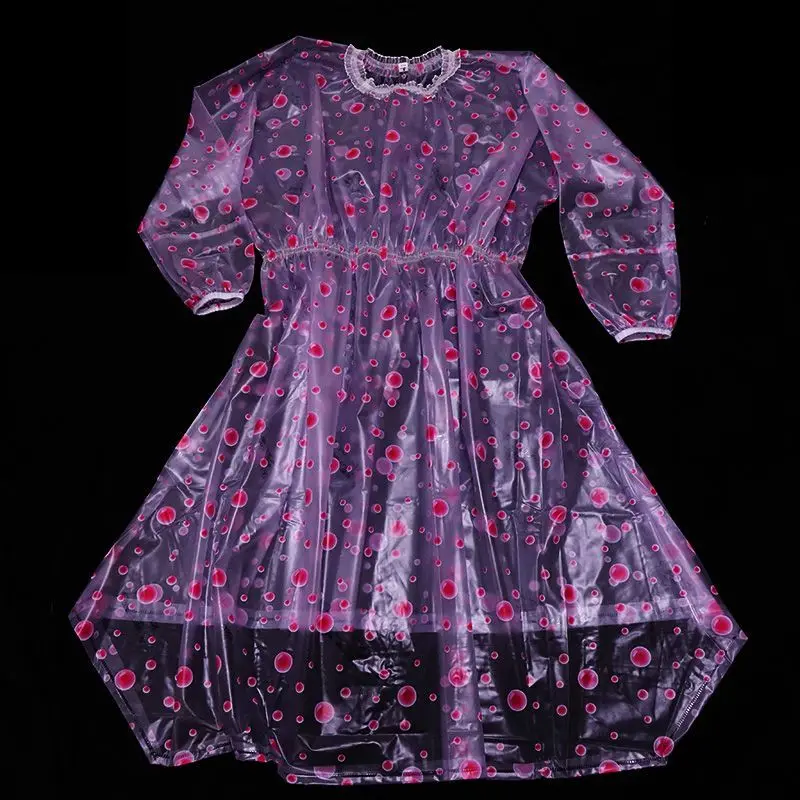 

Thickened loose large size large dot alternative niche plastic sexy nightdress