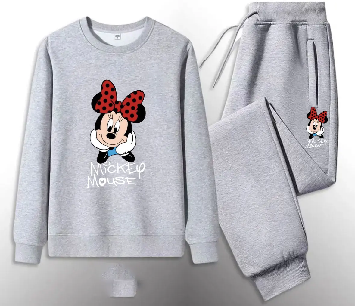 Cross border new Disney women's set, hot selling brand in Europe and America, autumn and winter men's outdoor hoodie sports set