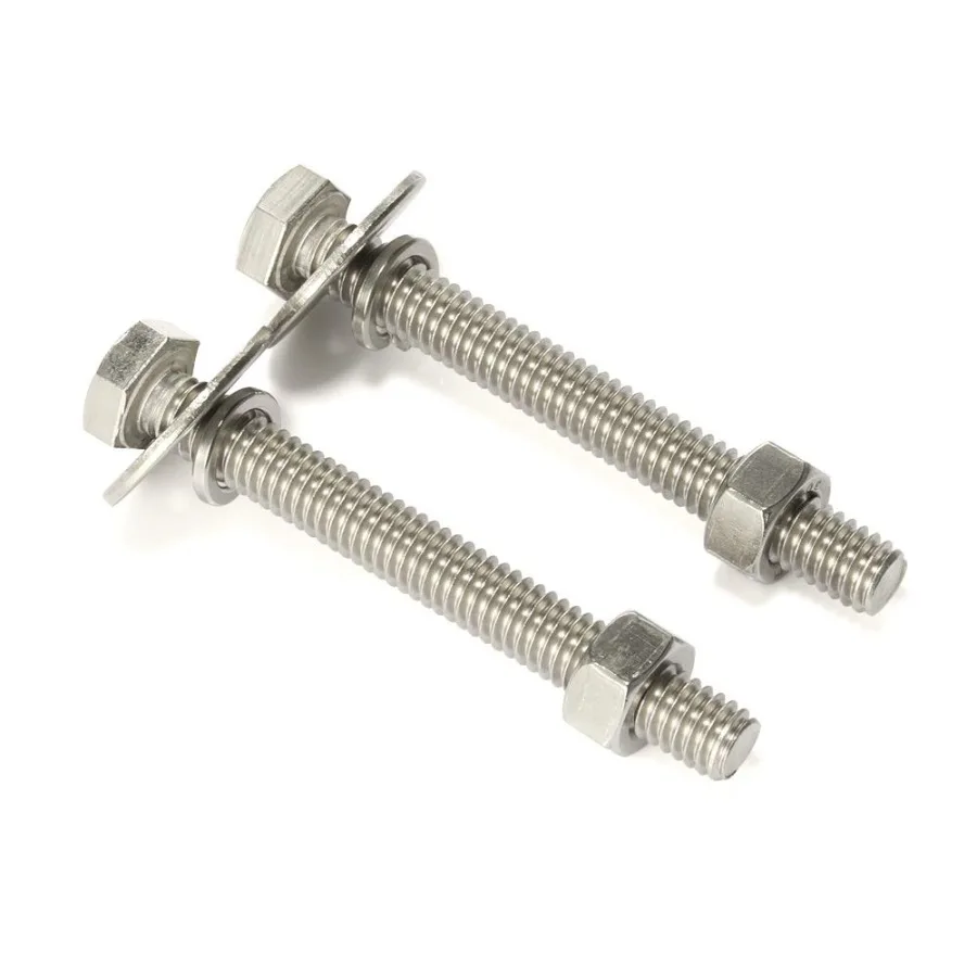 1 420 x 3 Viti a testa esagonale Bulloni e dadi Piatto Washe Spring Washe Acciaio inossidabile 188 304 10 set