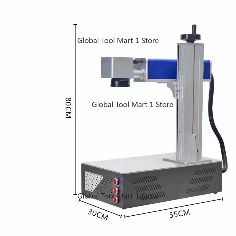 20W Eartag Laser Coding Machine Portable English Cattle Eartag Marker DIY Logo Design Aluminum Shell Cow Farm Marking Machine