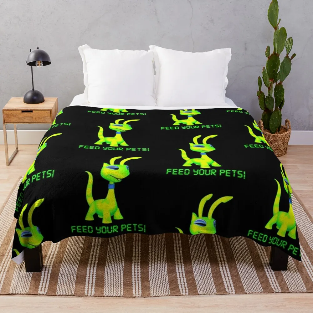 Feed your Pets! Throw Blanket Weighted Sofas Flannel Fabric Summer Beddings Blankets