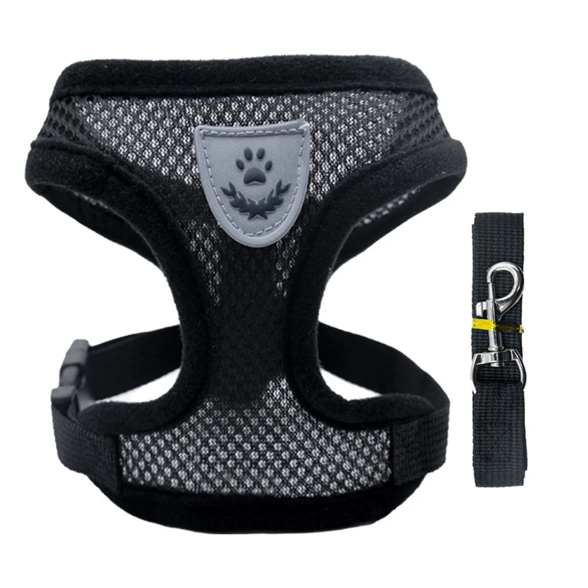 Puppy Cat Vest Harness With Leash Breathable Mesh Pet Chest Straps For Chihuahua York Harnesses Reflective Bulldog Walking Leash