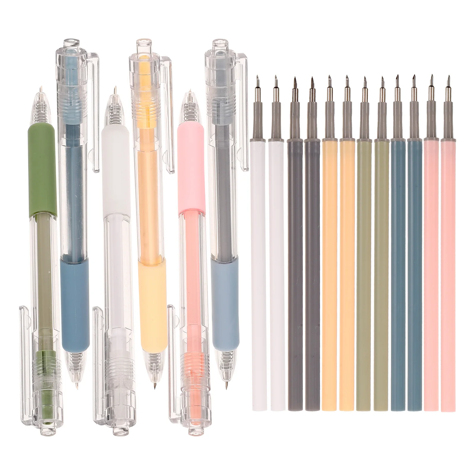 1 Set Pen Shape Paper Cutter Plastic Metal Durable Craft Cutting Tool For Office Home Diy Scrapbooking Slicer Cutter For Paper