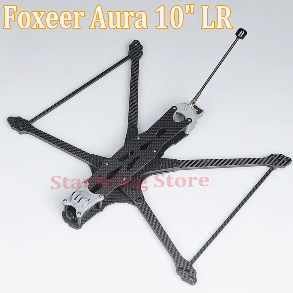 

Foxeer Aura 10 "LR 10-дюймовая рамка дальнего действия 440 мм T700 углеродный с шелковым покрытием аналоговый/O3/HDZero/Vista LR10 Дрон