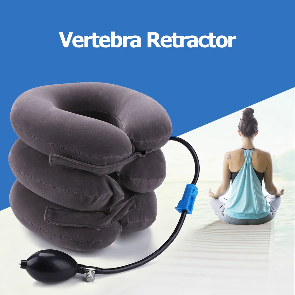 Cervical Neck Traction Device Inflatable Cervical Vertebra Tractor Easy To Use Neck Cervical Brace for Instant Neck Pain Relief