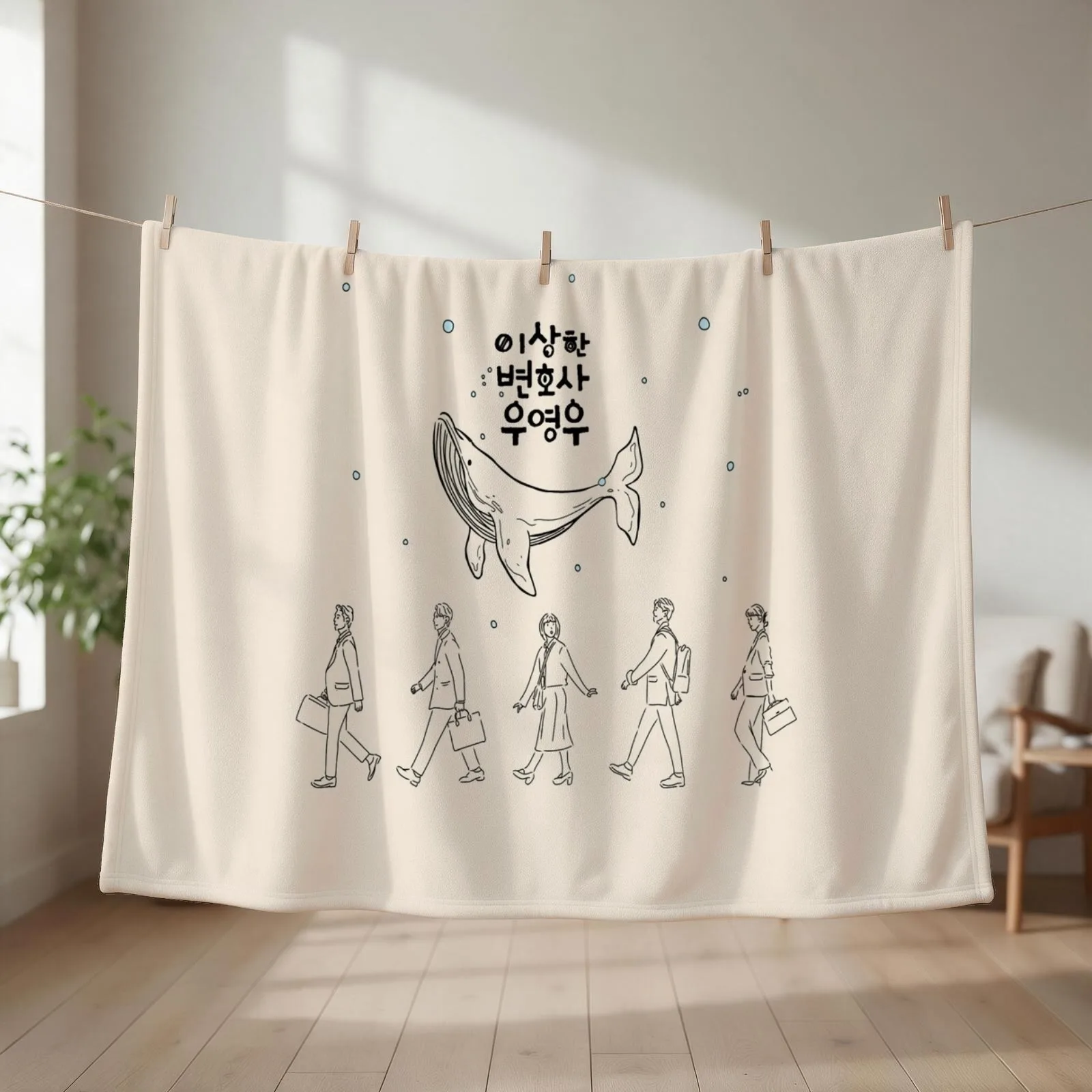 Extraordinary attorney woo kdrama Throw Blanket Plush Luxury Throw Decorative Throw Camping Blankets
