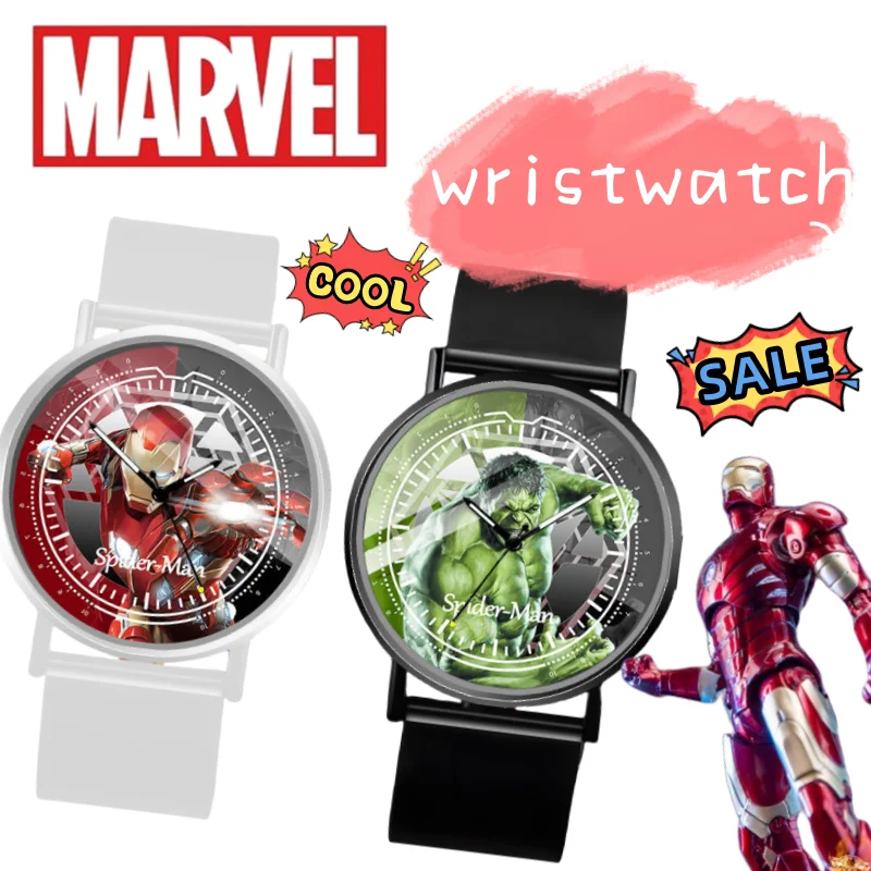 

Spiderman Iron Man Hulk Venom cool and cute kawaii simple student children's peripheral ultra-long battery life analog watch