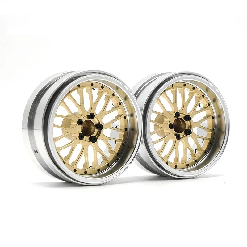 1 Pair Simulation 2.2 Inches Metal Wheel Hub for 1/10 RC Crawler Car Traxxas TRX4 Scx10lll Accessories