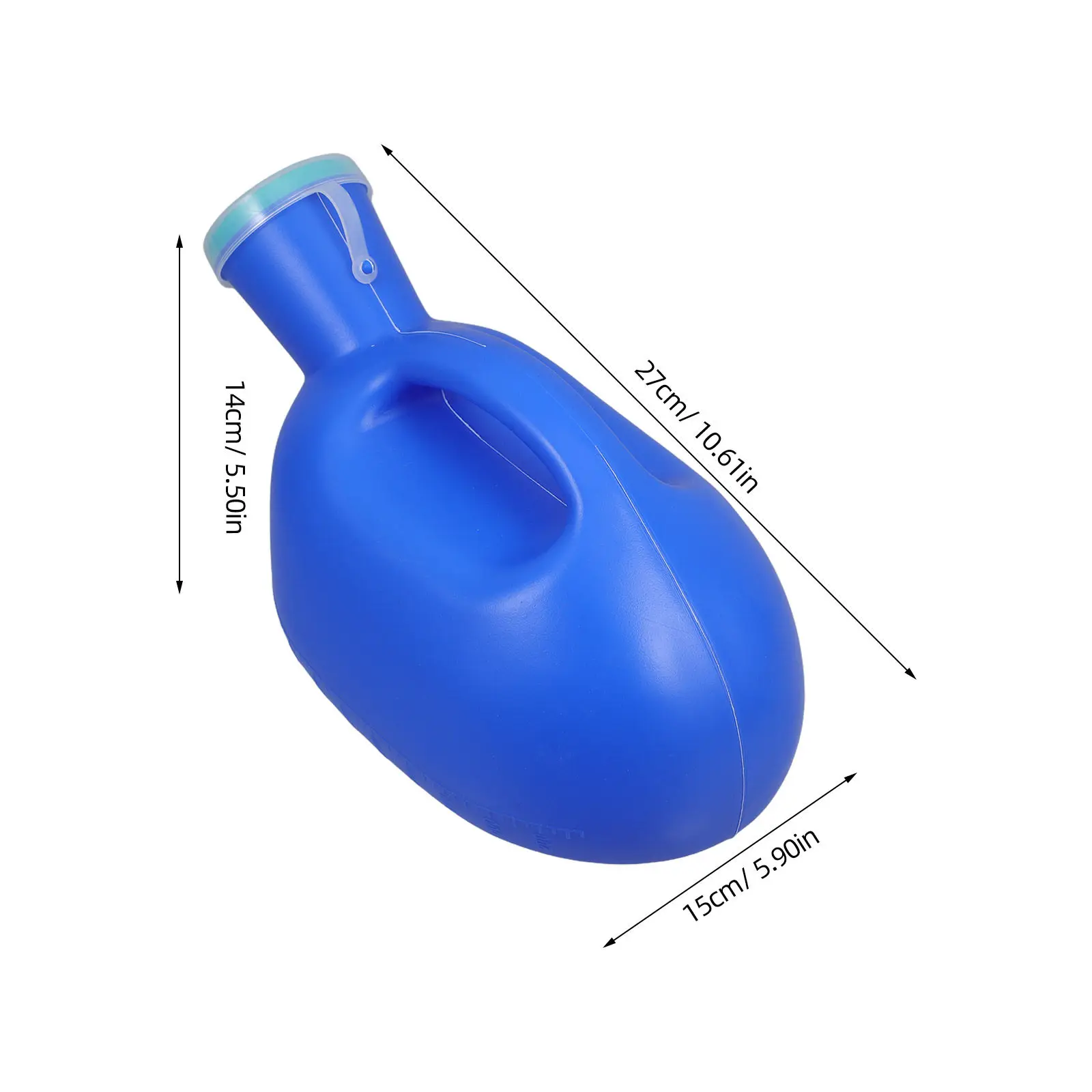 Male Urinal Bottle Portable Spill Proof Lid Ergonomic Shape for Bedridden Elderly Men Nighttime Use Travel Urinals for Men