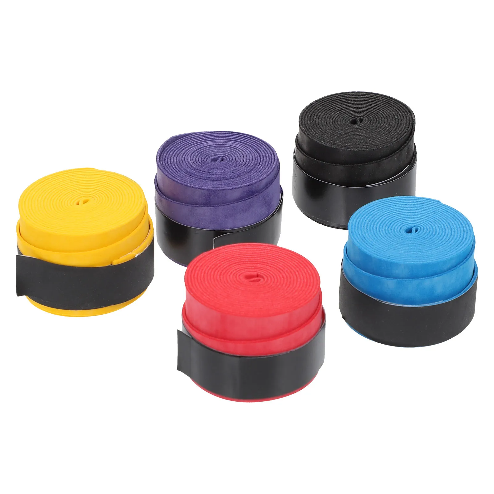 Bande de poignée de raquette respirante, 5 pièces, antidérapante, absorbant la sueur, surgrips de Tennis, Badminton, accessoire de sport, bande de préhension de raquette