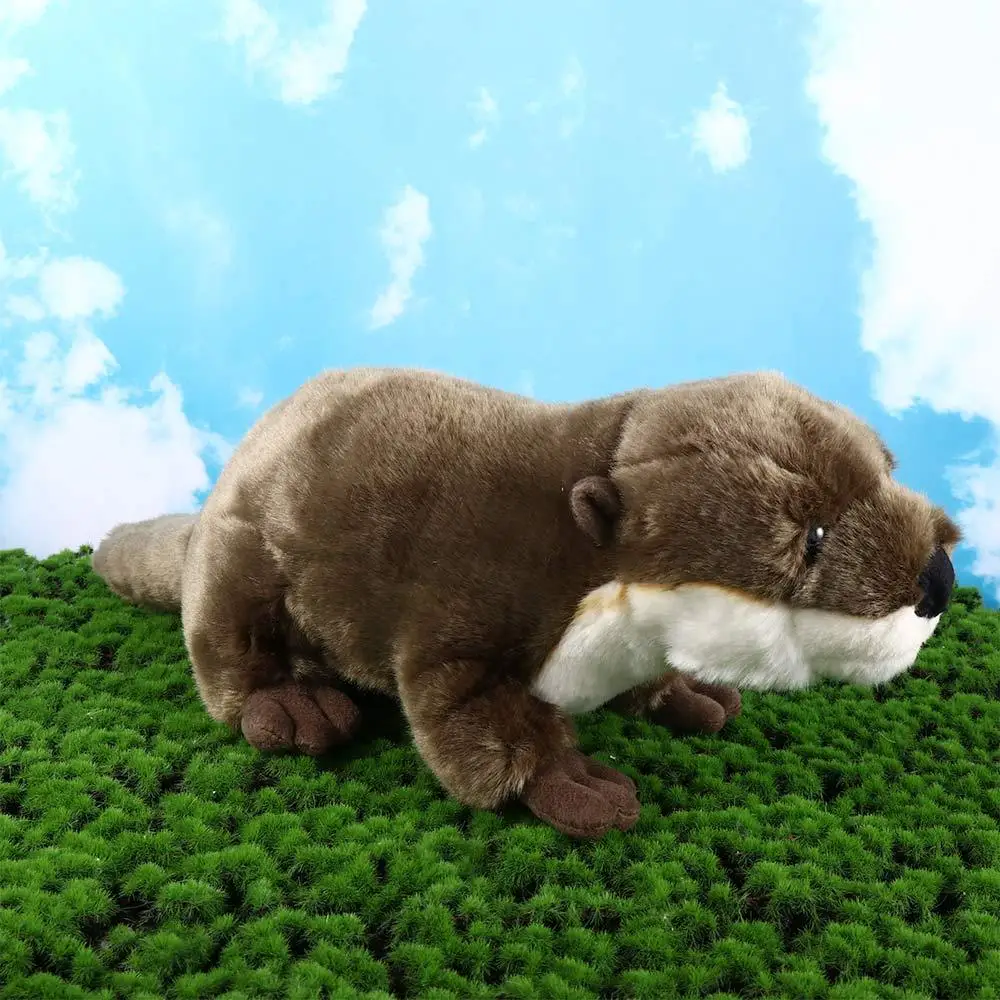 Christmas Gift Birthday Lifelike Animal Plush Toy Cute 46cm Otter Plush Toy Otter Stuffed Dolls Simulation Otter Stuffed Animal