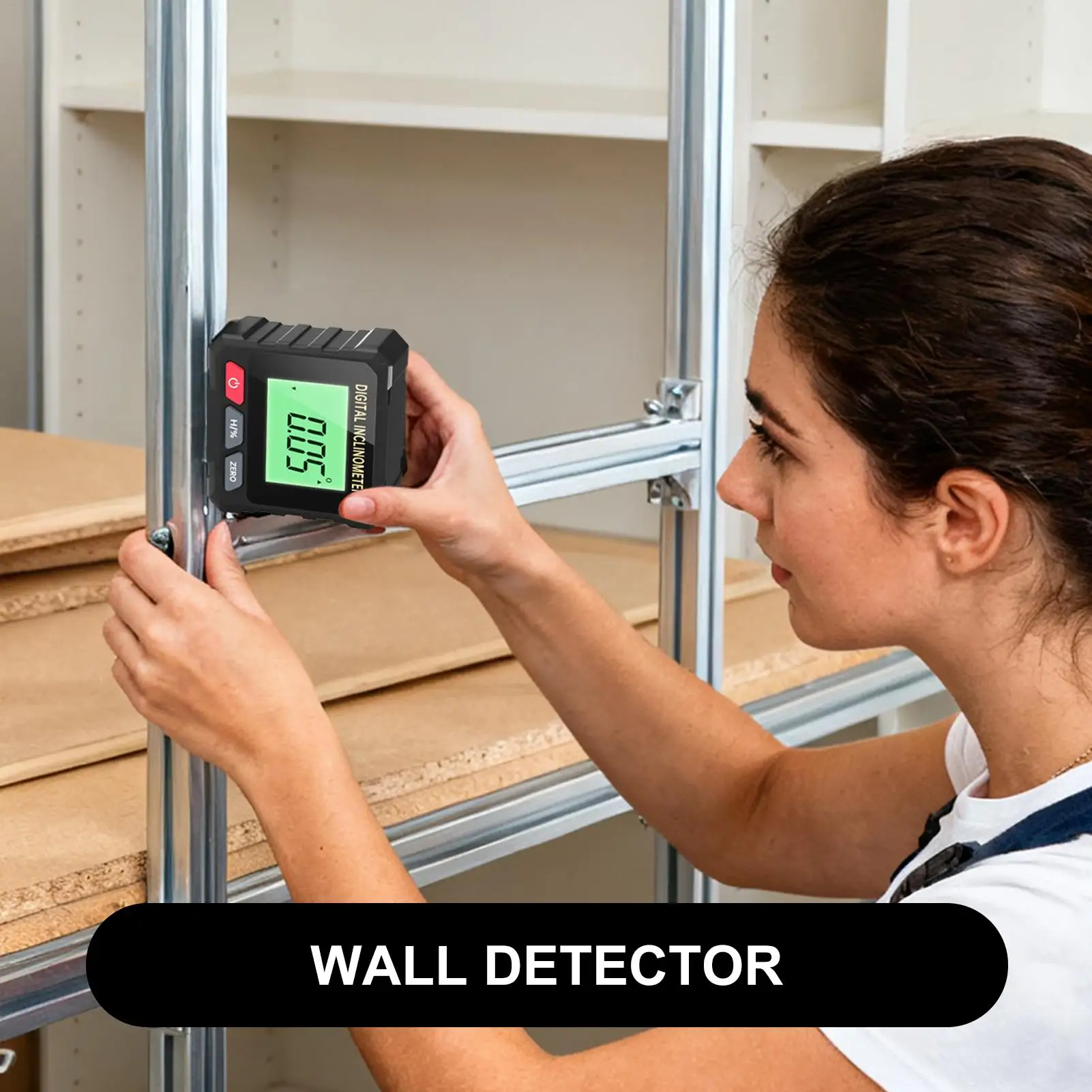 

Цифровой угловой искатель, магнитный 4-сторонний уровень с подсветкой, магнитный угловой датчик для деревообработки, гольфа, дома, ремонта двери