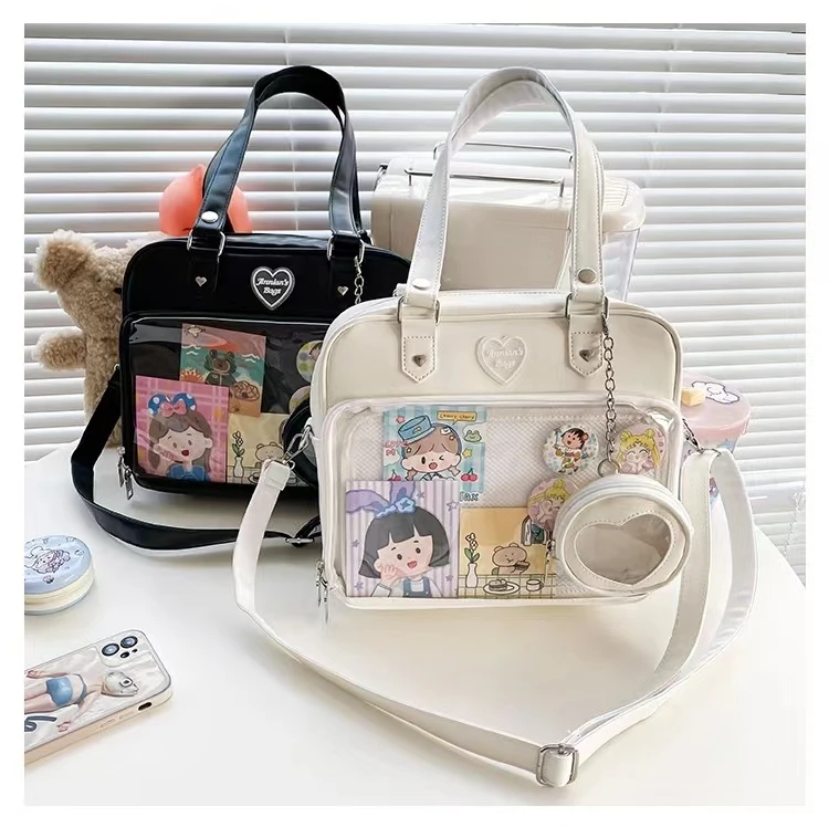 Frauen japanischen Stil Trend kawaii Süßigkeiten Farbe große Kapazität ita Tasche Mode Student adrette Umhängetasche Messenger Umhängetasche – Detail 24