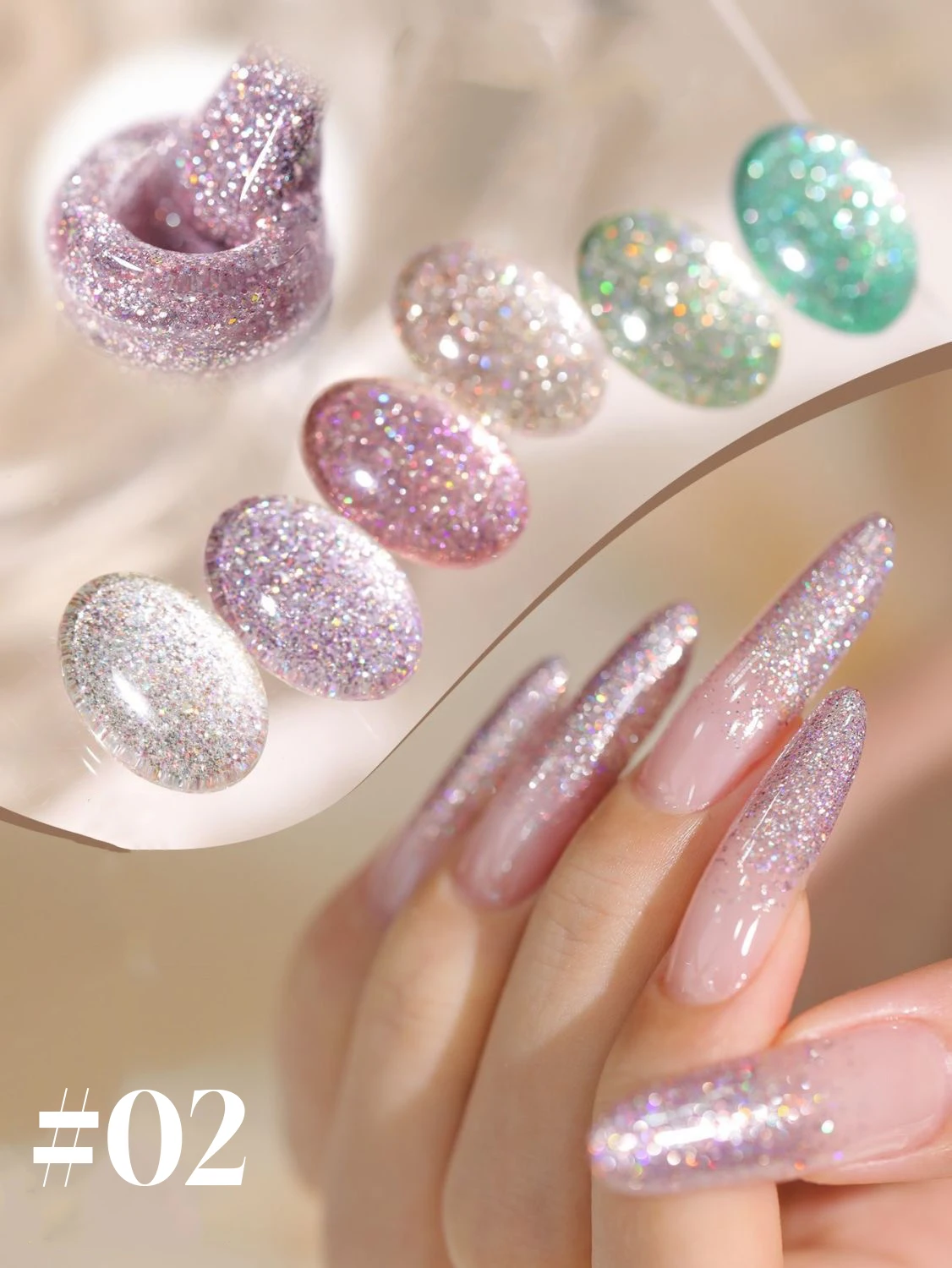 12ML 1PCS Crumble ชิ้น Starlight Super Flash Glitter เจลเล็บฤดูร้อนเล็บ Beach Essentials อุปกรณ์เล็บ