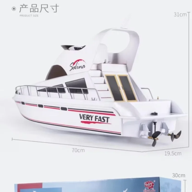 In Stock 3867 Remote Control Speedboat Luxury Version Yacht High-Speed Rc Racing Boat High-Speed Model Kids Outdoor Boy Toy Gift