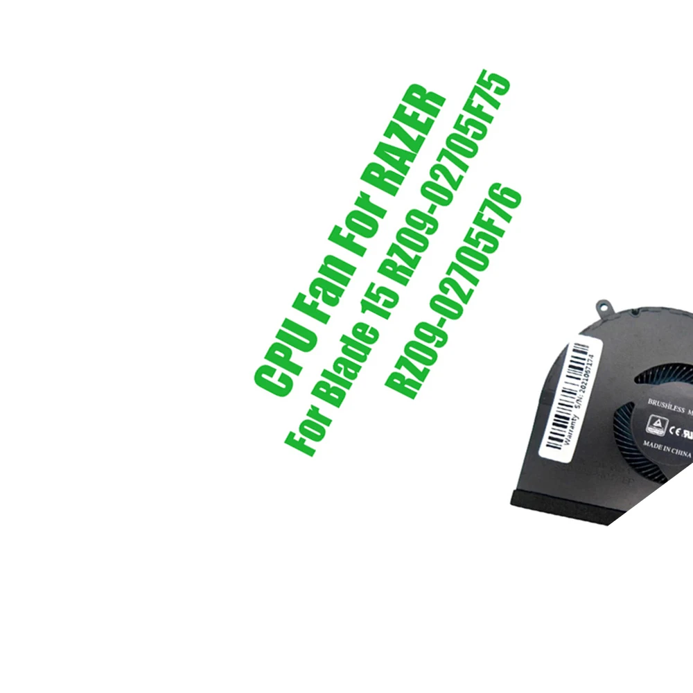 For RAZER For Blade 15 RZ09-02705F75 RZ09-02705F76 DC5V 0.5A Replacement Laptop CPU Fan