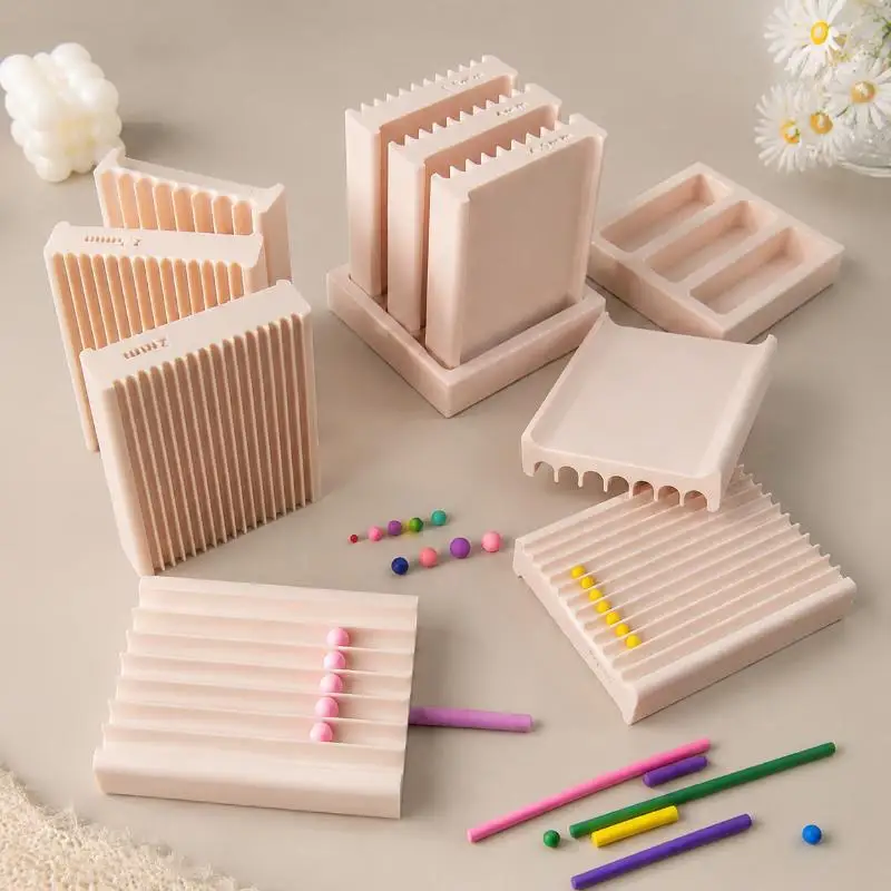 2 in 1 Eco PLA Polymer Clay Strip Ball Roller Mold Double Sided Rolling Tool for Small Batch Handmade Production