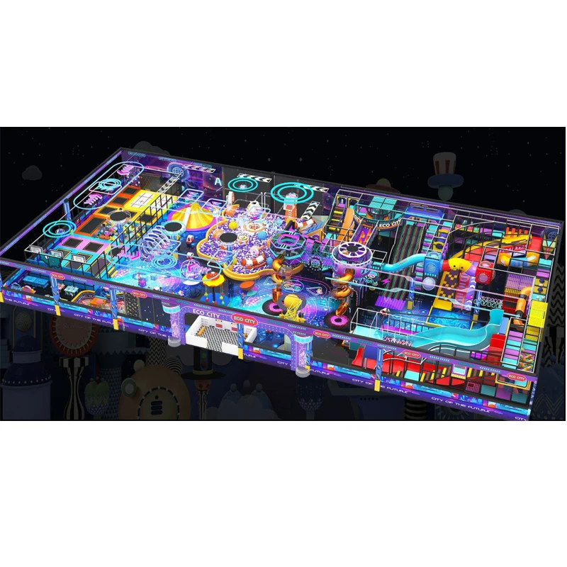 Kids Playground Indoor Indoor Amusement Park Multifunction Indoor Playground Equipment Kids Play Ground and Trampoline for Park