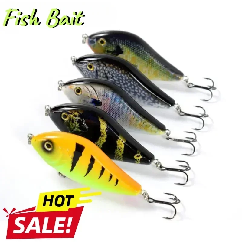 Slider Swim Action Hard 70/100MM 14.5G/45G Body Jerk Bait Slow Sinking Jerkbait Fishing Lure Pike Musky Fishing Fishing Stream