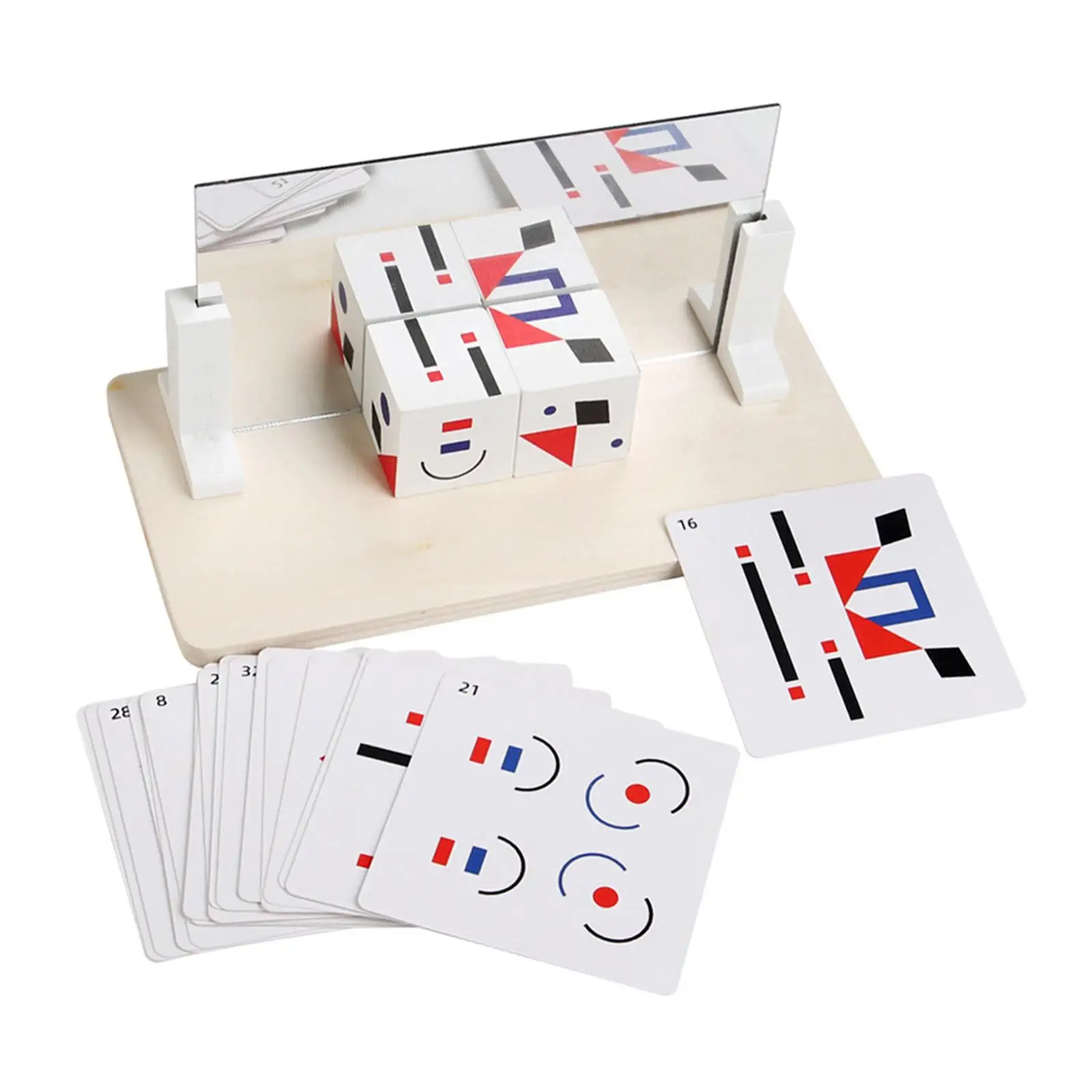 Face Changing Block Game Developing Spatial Imagination Birthday Gift Developmental Toys for 36 Months and above Travel Activity