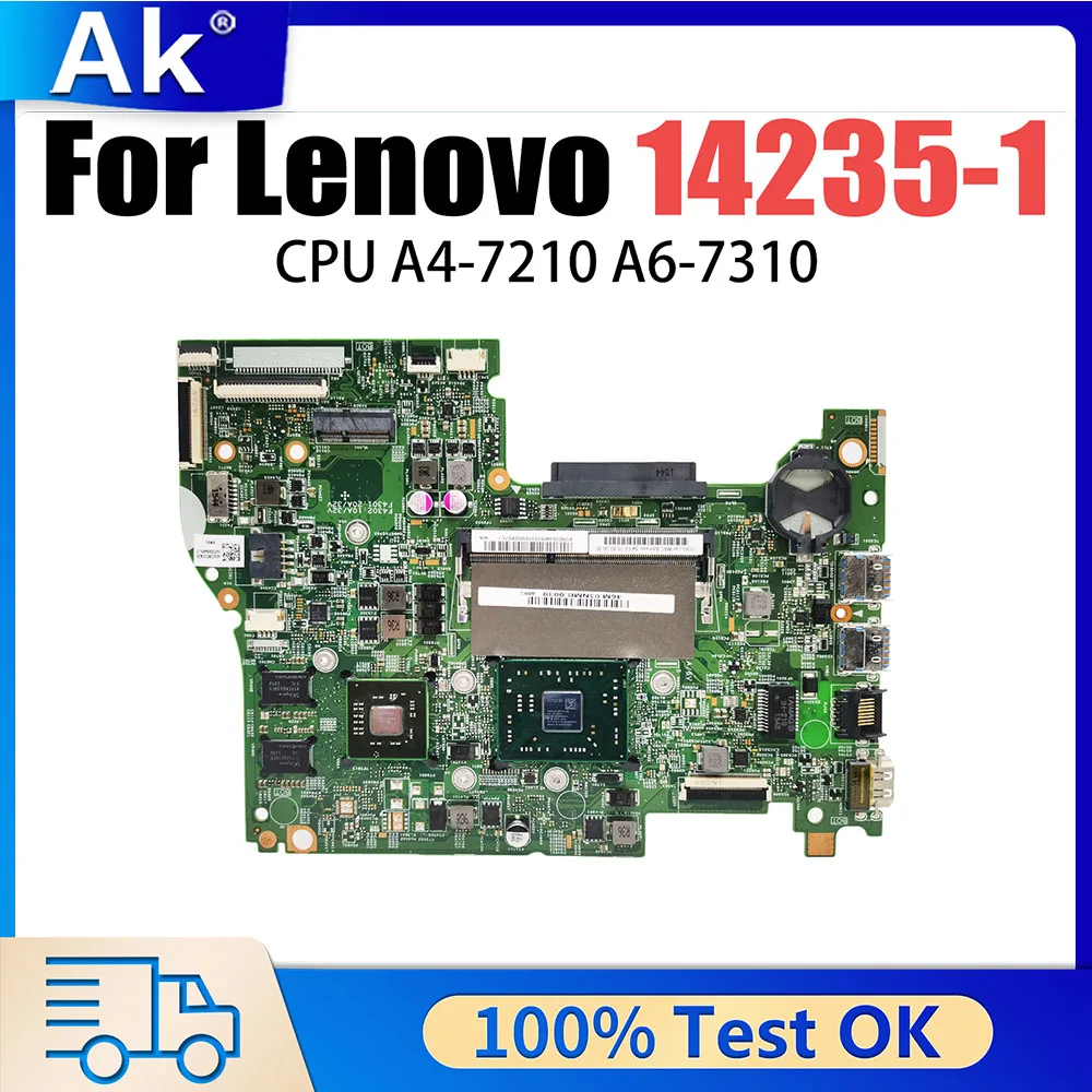 Notebook Mainboard For Lenovo 14235-1 Laptop Motherboard With A4-7210 CPU 100% Tested OK