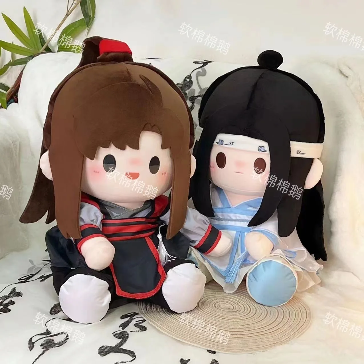Mo Dao Zu Shi Wei Wuxian Lan Wangji Jiang Cheng 40CM Plush Doll Dress Up Clothes Costume Cosplay Figures Accessories Anime Gift