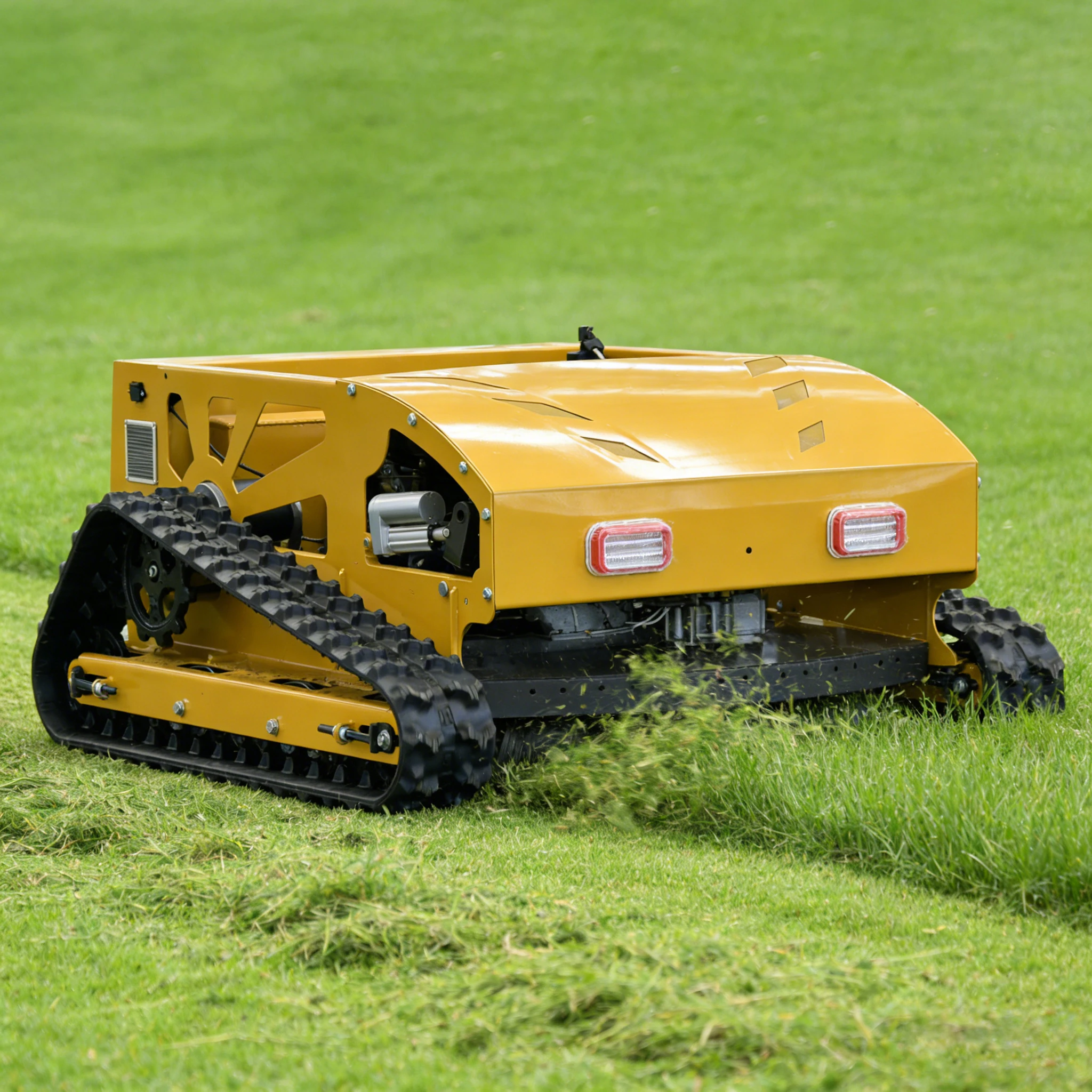 All-Terrain Self-propelled Grass Cutter Crawler Lawn Mower Robot Remote Control Steep Slopes Mower Quiet Operation Cutter