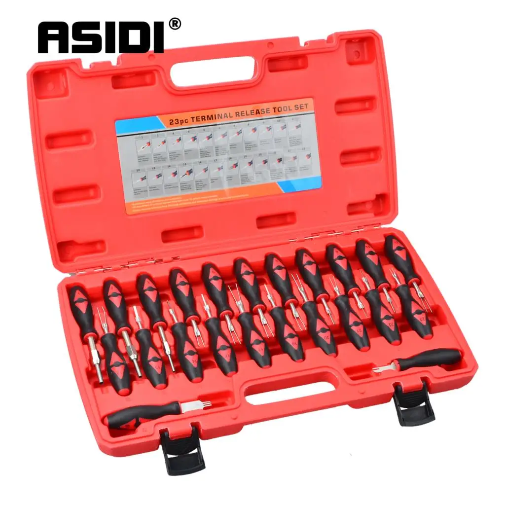 23pcs Car Universal Terminal Release Removal Tools Set Automotive Wiring Connector Crimp Pin Extractor For BMW Ford VW