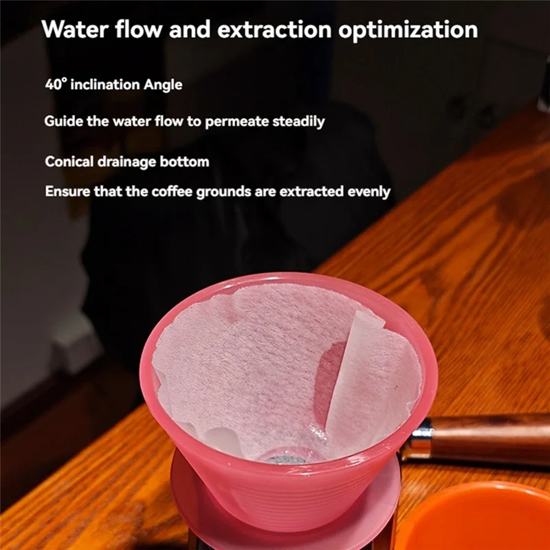 A76G-Pour Over Coffee Dripper Filters Cups Hand Pouring Slow Brewing Coffee Pour Over For Cafe Travel Home
