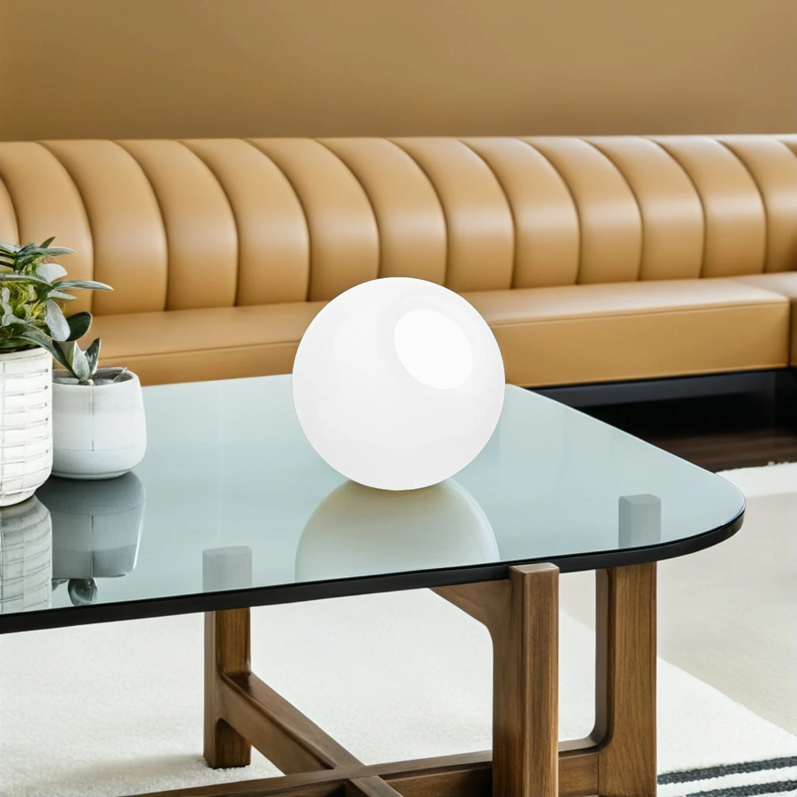 

25Cm White Plastic Lamp Shade Globe For Outdoor Floor Ceiling Pendant Lights Rotational Molding Soft Lighting Replacement Light