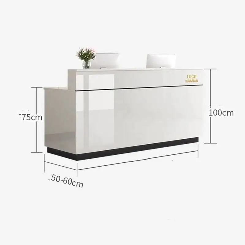

Counter Hair Luxury Decorations Reception Desk Salon Beauty Simple Reception Desks Salon Recepcion Desk Commercial Furnitur