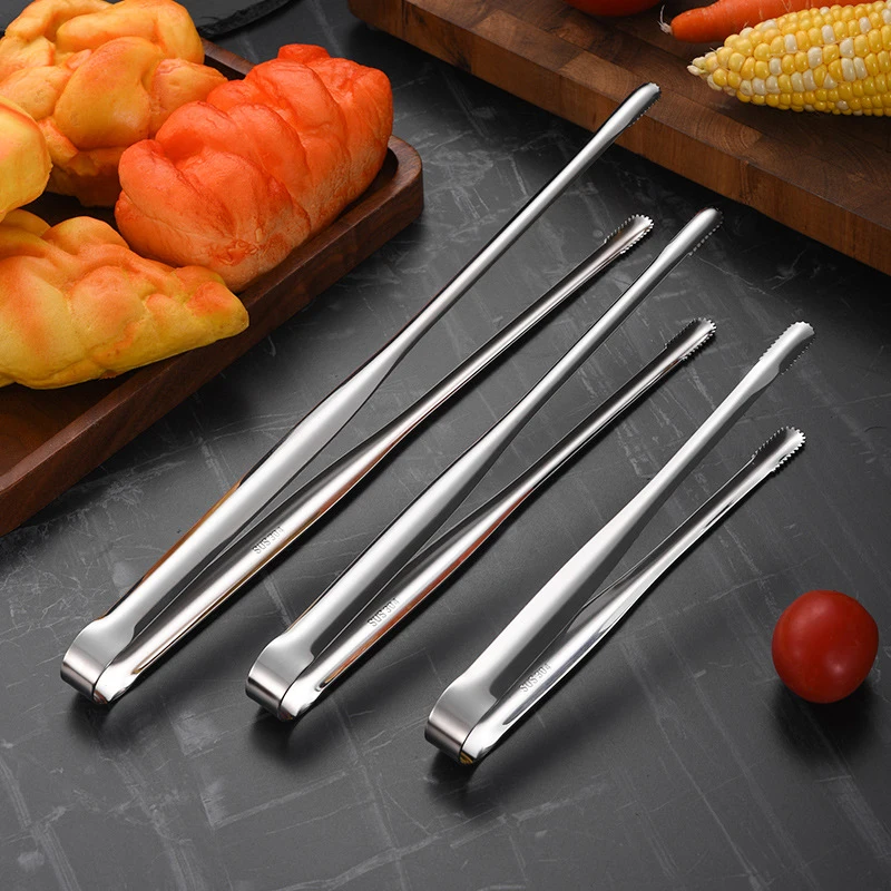 304 Stainless Steel Thickened Public Chopstick Barbecue Clip Multifunctional Food Clip Home Bar Ice Clip