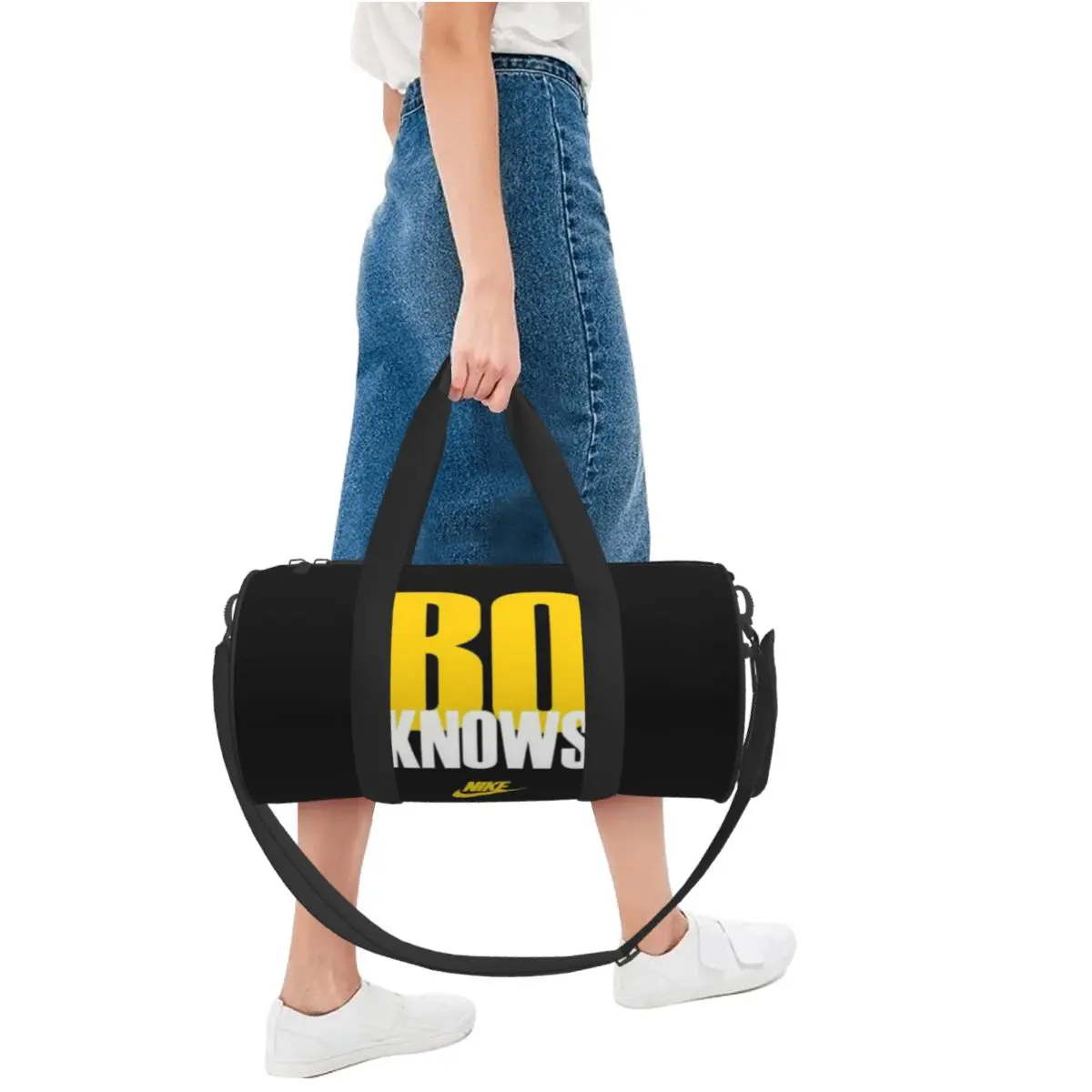 Hot Sale Knows Gold Text Logo Travel bag 3 Days Travel Travel Sightseeing Bag 6