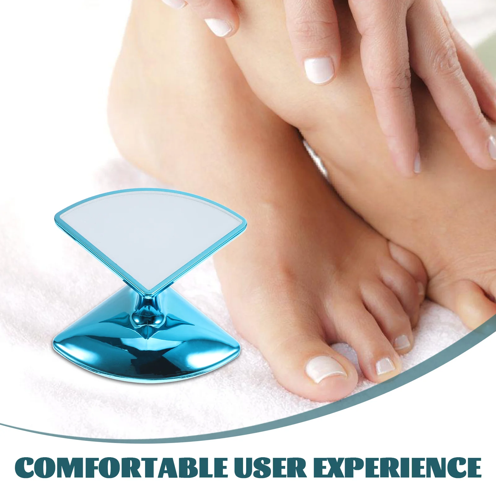

Glass Foot File Callus Remover Dead Skin Scrubber Blue Handheld Foot Grinder for Pedicure Tools Practical Nail File