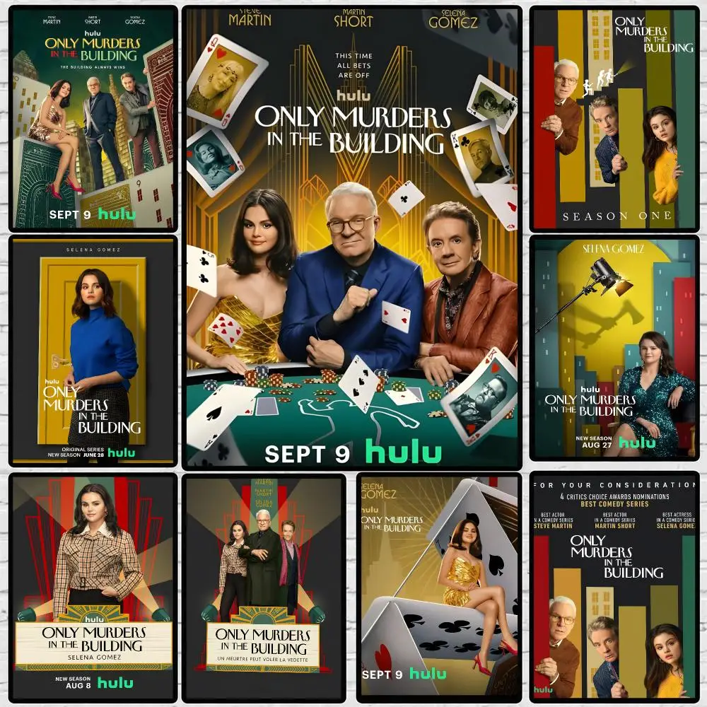 Drama Only Murders in Building Poster High-definition  poster stickers, suitable for bedroom, living room, home decoration