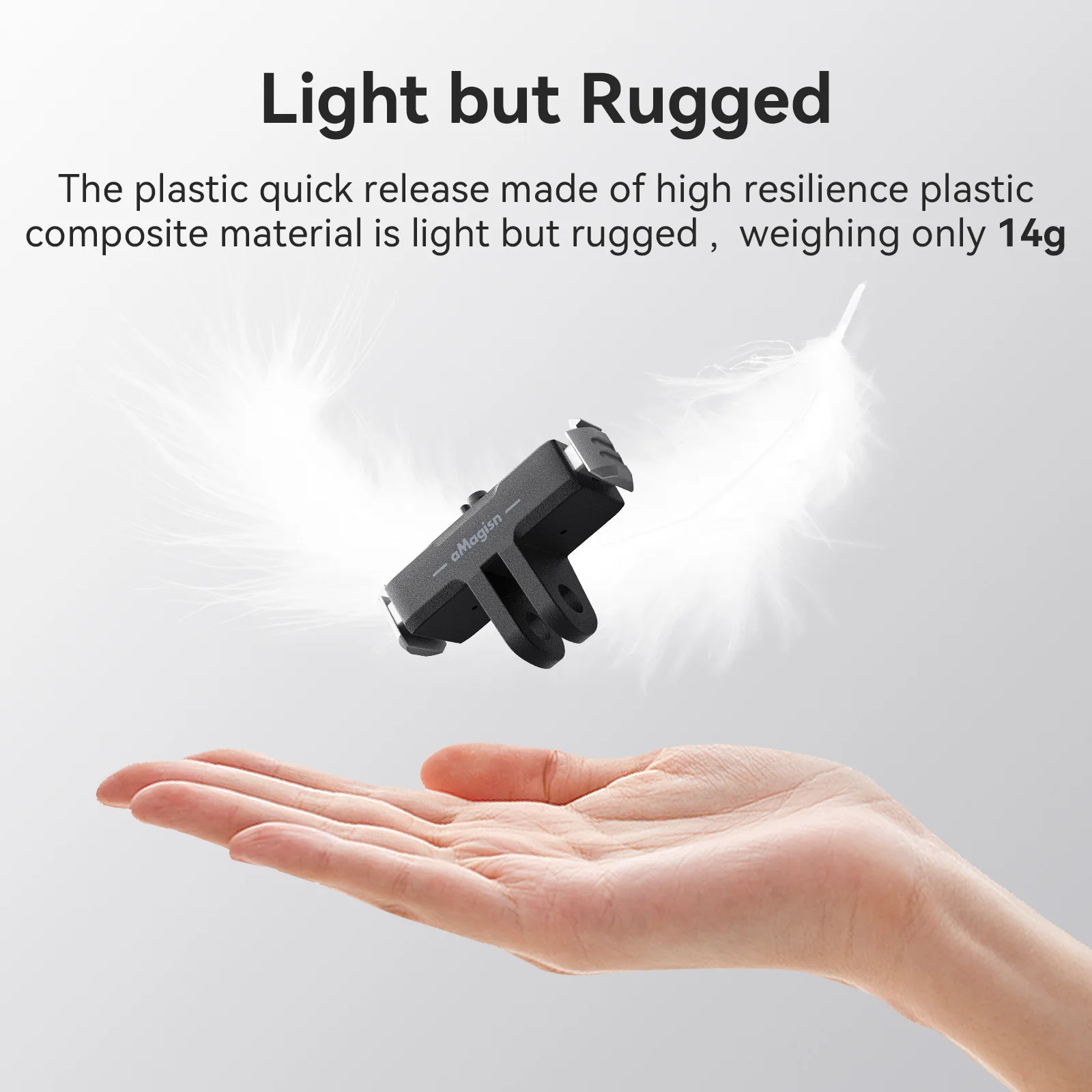 حامل مغناطيسي سريع الإصدار لـ GoPro13 Hero13 مع قاعدة محول بلاستيكية ثنائية الشق لملحقات Gopro Hero 13