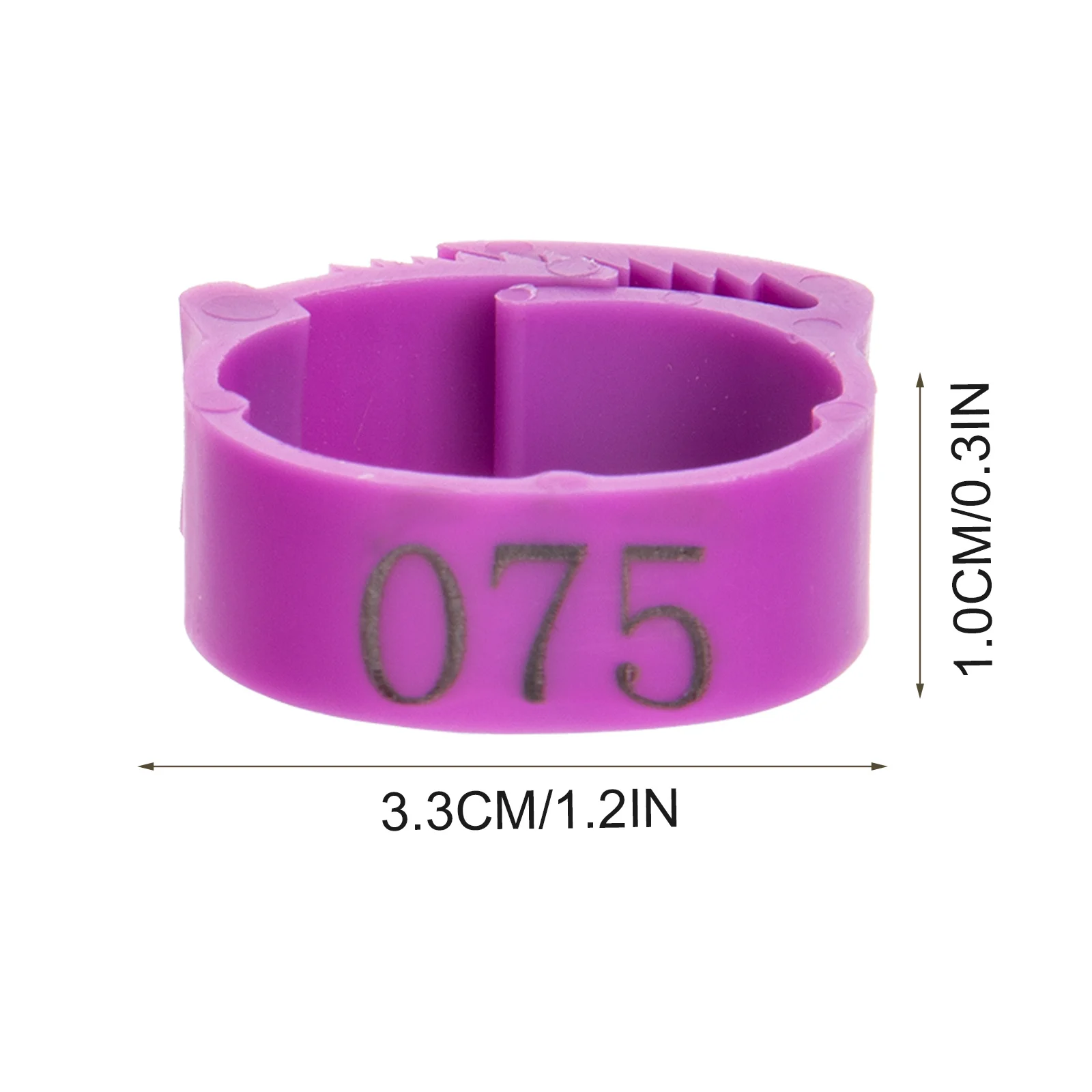 100 قطعة أربطة ساق الدجاج مرقمة السلس خفيفة الوزن تحديد الدواجن خواتم للدجاج الحمام البط أوزة الحيوانات الأليفة بمناسبة #6