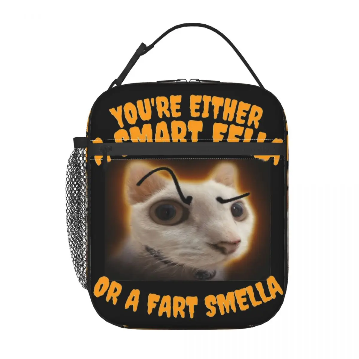 Insulated Lunch Boxes You're A Smart Fella Or A Fart Smella Funny Cartoon Food Box Fashion Cooler Thermal Lunch Box For School