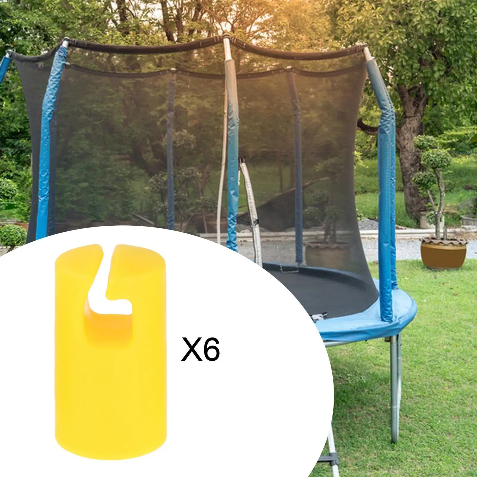 

Trampoline Enclosure Pole Caps Accessories Repair Protection Trampoline Net Pole Top Holder for Family Outdoor Kids Home Boys