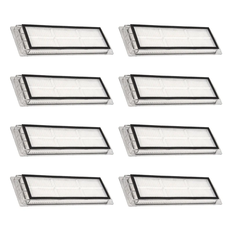 A01V-8Pcs Replacement Hepa Filter For Xiaomi Roborock S5 S50 S51 S55 S6 S6 MAXV S5 MAX T6 T7 S4 Max S4 E5 E4 E20 E25 E35 C10