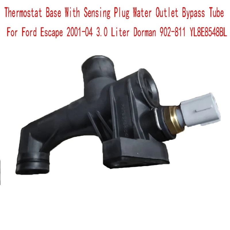 

Thermostat Base With Sensing Plug Water Outlet Bypass Tube For Ford Escape 2001-04 3.0 Liter Dorman 902-811 YL8E8548BL