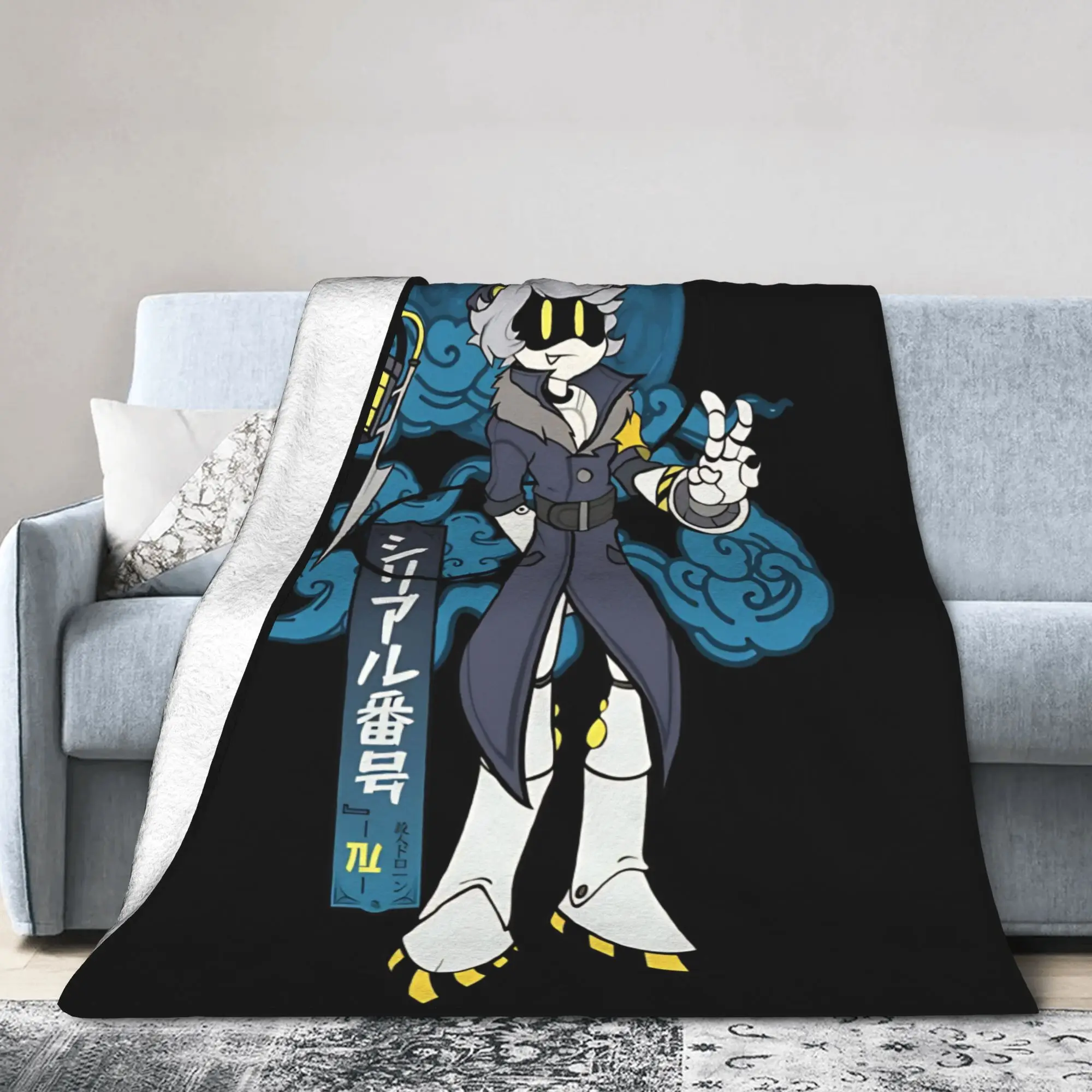 Serial Designation N Murder Drones Blanket Coral Fleece Plush Textile Decor Warm Throw Blanket for Sofa Bedroom Bedding Throws