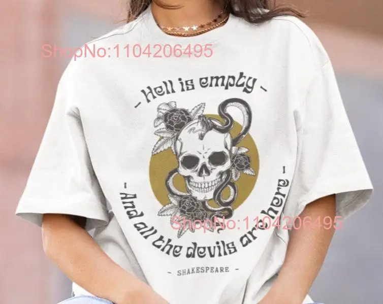 Shakespeare T Shirt Dark Academia Clothing Fairy Grunge Gothic Clothes PoeT Renaissance The Tempest Crewneck Bookish Merch