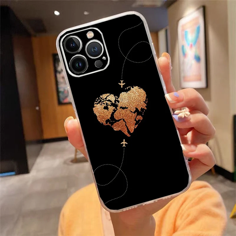 

Travel Plane Phone Case For iphone 17 Pro Max Air 16 15 14 13 Pro Max 15 16 Pro 15Plus