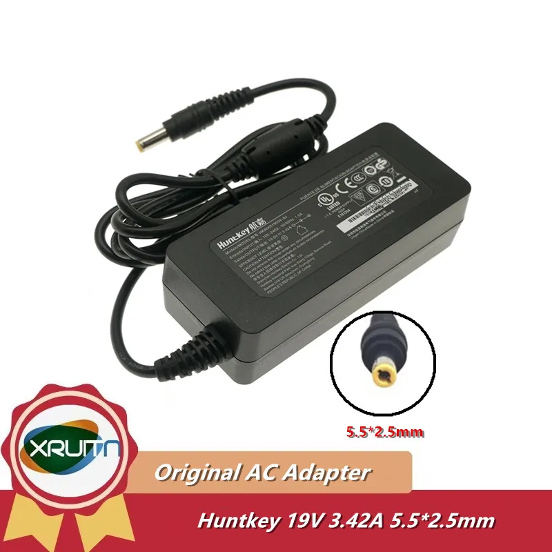 

Genuine 19V 3.42A 65W Huntkey HKA06519034-6J HKA06519034-6K AC Adapter For Intel NUC XGIMI Projector Laptop Power Supply Charger
